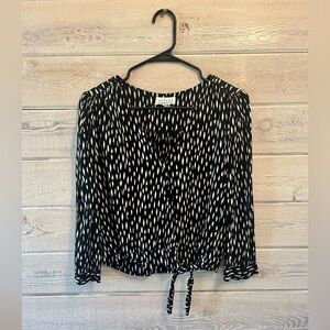 Velvet by Graham & Spencer Wrap Blouse size S